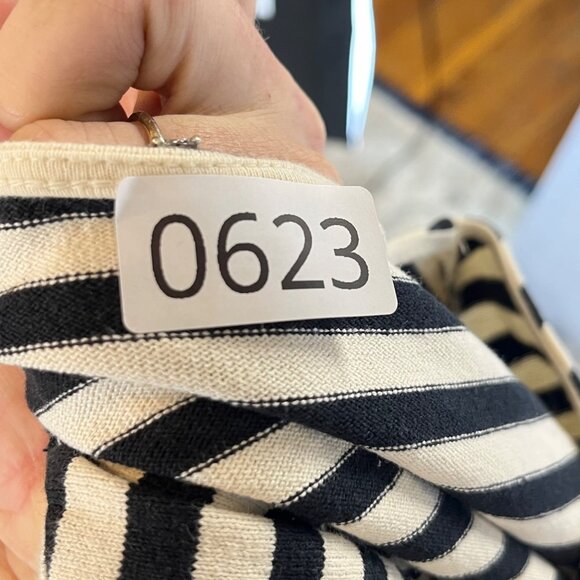 Uniqlo Womens Navy & White Striped Long Sleeve Dress XS - Picture 7 of 7